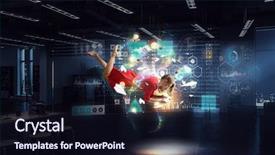  Presentation with woman world - Slide deck featuring world fashion - woman fly in air background and a wine colored foreground