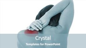  Presentation with back pain - Slide deck featuring view of downtown san diego across the bay from the coronado island ferry dock with emarcadero marina park north in the foreground background and a dark gray colored foreground