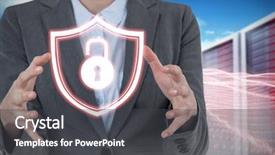  Presentation with background - Audience pleasing slides consisting of woman gesturing against white background backdrop and a dark gray colored foreground