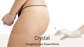  Presentation with injection - Theme consisting of woman getting a injection butt background and a lemonade colored foreground