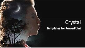  Presentation with kiss - Slide deck having woman-giving-a-kiss-mixed background and a black colored foreground