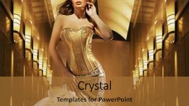  Presentation with glamour - Slide set consisting of woman glamour - sexy blonde beauty posing background and a red colored foreground