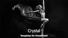  Presentation with indian feathers - Slides with woman glamour classic ballet dance background and a black colored foreground