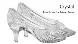  Presentation with slipper - Beautiful PPT layouts featuring woman glass shoes isolated backdrop and a white colored foreground