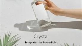  Presentation with alcohol - Theme with woman-hand-holding-alcoholic-bottle background and a light gray colored foreground