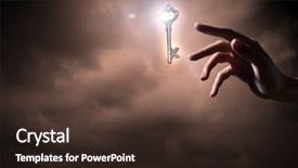  Presentation with golden woman - Amazing PPT theme having woman hand touching golden backdrop and a  colored foreground