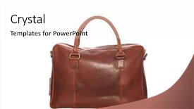  Presentation with woman hands raised to sky - PPT layouts having woman handbag isolated on white background and a  colored foreground