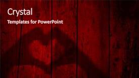  Presentation with human relationship - PPT theme having woman hands silhouette as heart background and a  colored foreground