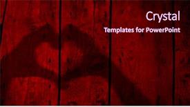  Presentation with human relationship - PPT layouts featuring woman hands silhouette as heart background and a  colored foreground