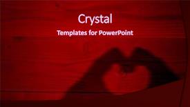  Presentation with human relationship - Theme enhanced with woman hands silhouette as heart background and a  colored foreground