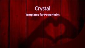  Presentation with human relationship - Presentation enhanced with woman hands silhouette as heart background and a  colored foreground