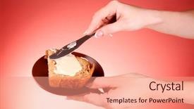  Presentation with spread - Slide deck consisting of black and white eight knot on white background background and a white colored foreground