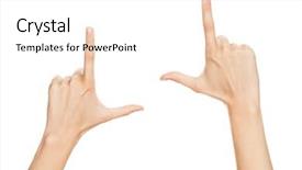  Presentation with virtual - PPT layouts with woman hands touching virtual screen background and a  colored foreground