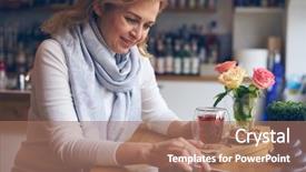 Presentation with black children babies hands - Amazing slide set having woman hands using digital tablet backdrop and a coral colored foreground