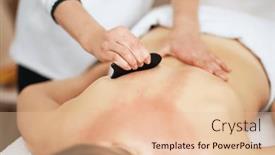  Presentation with salon - Slides featuring woman-having-a-gua-sha background and a lemonade colored foreground