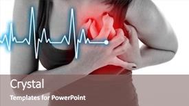  Presentation with chest pain - Theme featuring angina - woman having chest pain background and a violet colored foreground