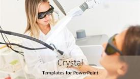  Presentation with laser - Beautiful PPT layouts featuring woman-having-hair-removal backdrop and a lemonade colored foreground