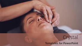  Presentation with salon - PPT layouts consisting of woman-having-japan-style-face background and a coral colored foreground