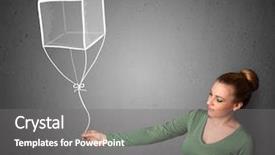  Presentation with man and woman divorce drawing - Colorful presentation theme enhanced with concept of colaboration and union backdrop and a light gray colored foreground.