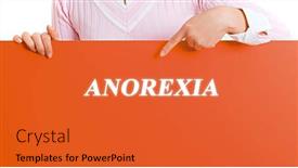  Presentation with poster - PPT theme with woman-holding-a-poster background and a red colored foreground