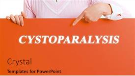  Presentation with poster - Slide deck having woman-holding-a-poster background and a red colored foreground