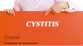  Presentation with poster - Presentation theme featuring woman-holding-a-poster background and a red colored foreground