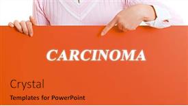  Presentation with poster - PPT layouts having woman-holding-a-poster background and a red colored foreground