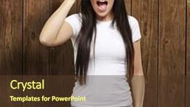  Presentation with chip - Slide set featuring image of japanese confectioner mitar ashi dango background and a coral colored foreground