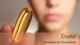  Presentation with fish - Slides with holding omega 3 fish oil background and a coral colored foreground