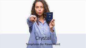  Presentation with cannabis marijuana leaves passport - Audience pleasing slides consisting of woman holding passport of german backdrop and a  colored foreground