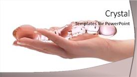  Presentation with sex - PPT theme featuring woman holding sex toy glass background and a white colored foreground