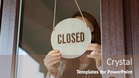  Presentation with text holy week - Audience pleasing presentation design consisting of woman-holds-the-wooden-sign backdrop and a tawny brown colored foreground