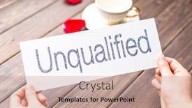  Presentation with paper - Beautiful theme featuring woman-holds-white-paper backdrop and a coral colored foreground