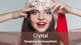  Presentation with merry christmas - PPT layouts with woman in a red mrs background and a tawny brown colored foreground