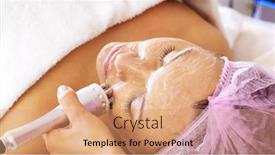  Presentation with spa salon - PPT layouts enhanced with woman-in-a-spa-salon background and a  colored foreground