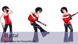  Presentation with afro caribbean - Amazing slides having woman in afro wig playing backdrop and a coral colored foreground