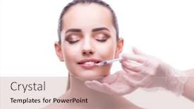  Presentation with beauty - PPT layouts enhanced with woman-in-beauty-concept-having background and a soft green colored foreground