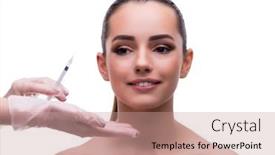  Presentation with nail salon beauty nails concept - Cool new slide set with woman-in-beauty-concept-having backdrop and a coral colored foreground