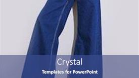  Presentation with fern - Cool new PPT theme with woman in blouse with floral print with fern clothes with fashion jeans-wooden background backdrop and a ocean colored foreground