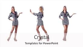  Presentation with hands holding - Colorful PPT theme enhanced with woman in costume holding hands backdrop and a sky blue colored foreground