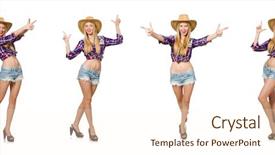  Presentation with clothing - Audience pleasing PPT layouts consisting of woman in fashion clothing concept backdrop and a cream colored foreground