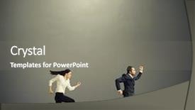  Presentation with woman in under wear - Amazing slide set having woman in formal wear running backdrop and a  colored foreground