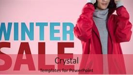  Presentation with business woman standing on maze - Colorful PPT layouts enhanced with woman in hooded jacket standing backdrop and a red colored foreground