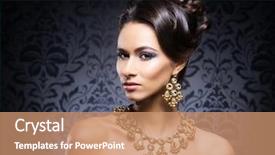  Presentation with luxury gold - Cool new slide deck with woman in jewels of gold backdrop and a coral colored foreground