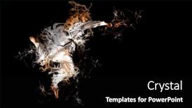  Presentation with taekwondo - Cool new PPT theme with woman-in-kimono-practicing-taekwondo backdrop and a black colored foreground