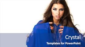  Presentation with arabic woman - PPT layouts enhanced with woman in long blue dress background and a  colored foreground