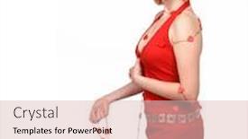  Presentation with hearts - Slides consisting of woman in love with lasso made of hearts background and a lemonade colored foreground