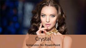  Presentation with party lights - Theme having woman in lux dress crown background and a coral colored foreground