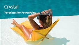  Presentation with five stars - Amazing presentation having woman in luxury five stars backdrop and a  colored foreground