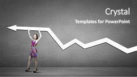  Presentation with multicolor - Slide set with woman in multicolored dress background and a  colored foreground